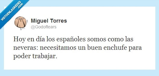 trabajo,España,nevera,enchufe