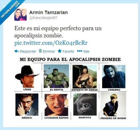 House,Apocalipsis,Zombie,Justin Gey,Chuck Norris,van damme,stallone,Hulk,Joker