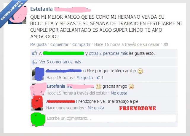 friendzone,bicicleta,dinero,nivel,facebook
