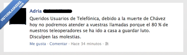 luto,telefonica,sudamericanos,muerte,chavez,llamadas