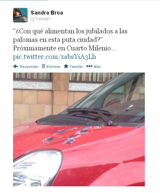 palomas,cagadas,pajaros,coches,radioactivas,las alimentan con azufre