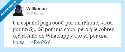 cubata,centimo,pagar,dinero,S3,Whatsapp,iPhone,Españoles