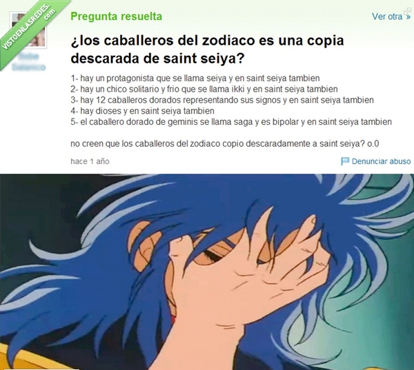 saint seya,caballeros del zodiaco,epic fail,mismo,igual