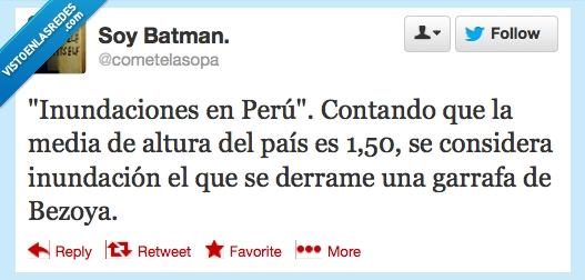 bezoya,agua,garrafa,inundaion,150,medio,metro,bajito,bajo,altura,media,peru,inundacion