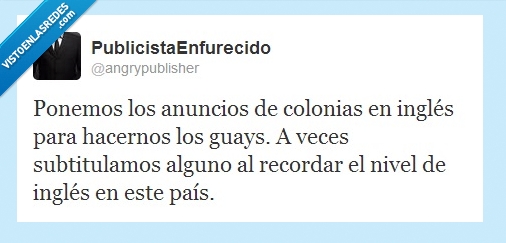 anuncio,colonia,subtitulado,inglés,somos,guays,publicistas