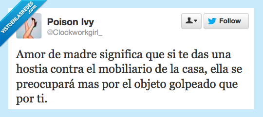 amor,madre,cae,daño,mueble