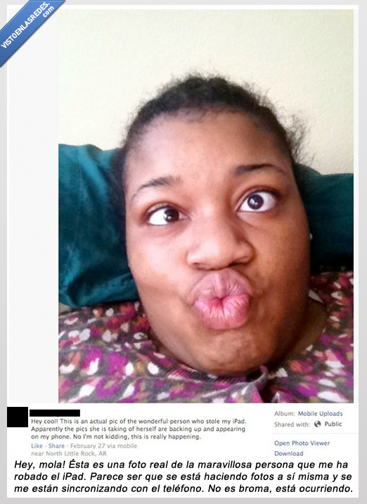 cloud,movil,sincronizar,caras,morritos,chica,negra,ladrona,robar,ipad,foto
