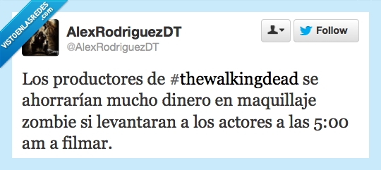 maquillar,actor,miedo,madrugar,levantarse,maquillaje,the walking dead,despertar