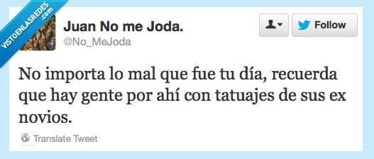 Novios,tatuajes,decepción,ex novios