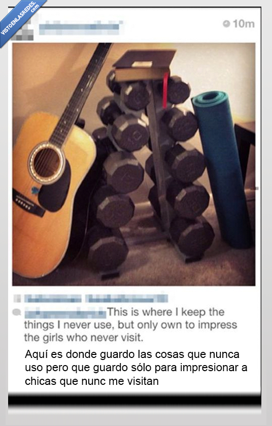 instagram,impresionar,pesas,guitarra,usar,esterilla,abdominales