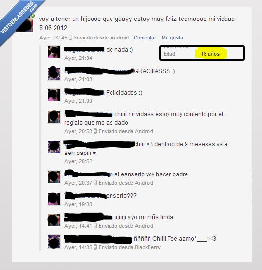 padre,amigo,embarazada,y el tio feliz,animo,16 años