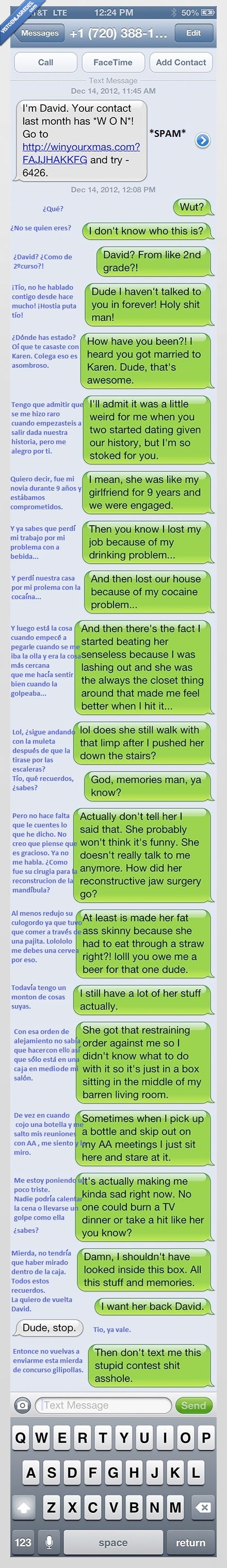 maltratar,compañía,publicidad,spam,mensaje,david,timo,Whatsapp,Conversacion