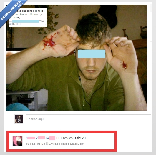 sangre,mano,jesus,feel like jesus,descenso,bici