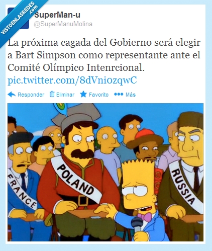 gobierno,bart simpson,coi,comité olímpico internacional,juegos