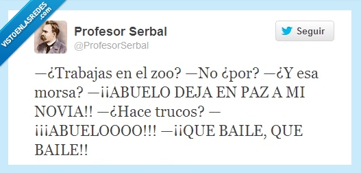 abuelo,novia,morsa,foca,zoo,trucos,baile,troll