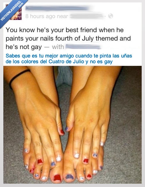 mejor,julio,cuatro,uñas,pintar,amigo,pagafantas,friendzone