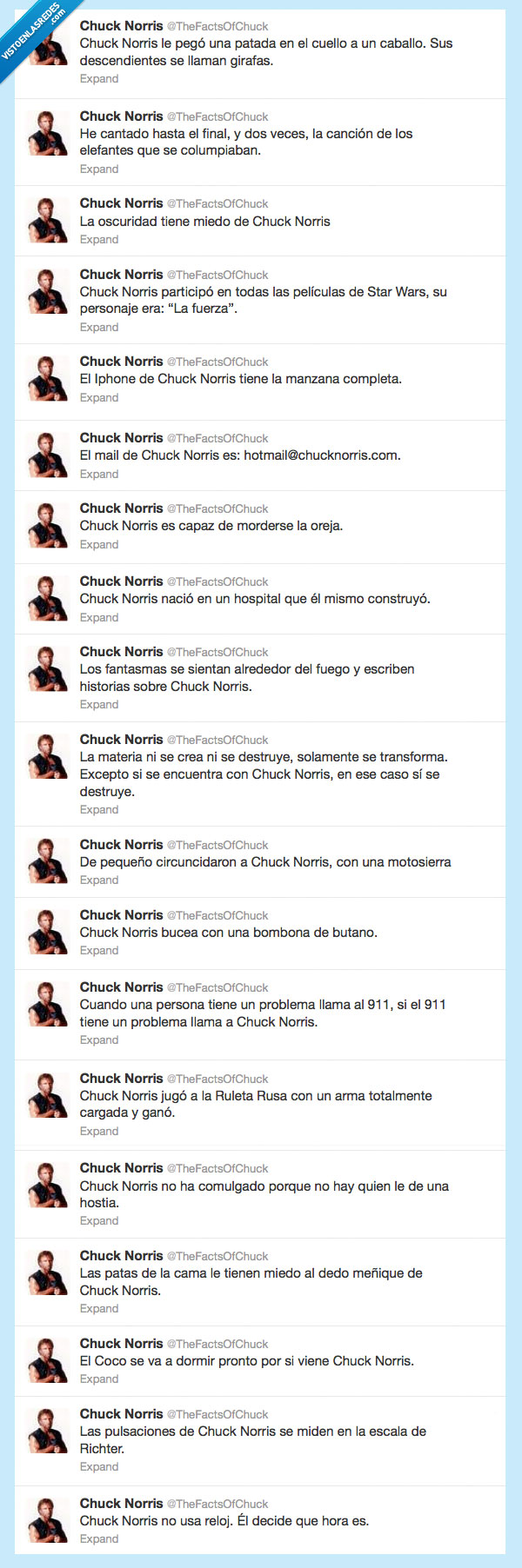 344267 - Chuck Norris sigue con nosotros por @TheFactsofChuck