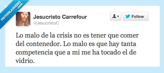 vidrio,competencia,contenedor,comer,crisis,malo