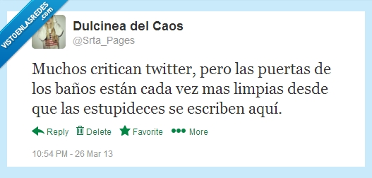 critica,twitter,puerta,baño,limpia