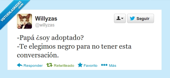 Chiste,Negros,Adoptado,Padres,Hijos