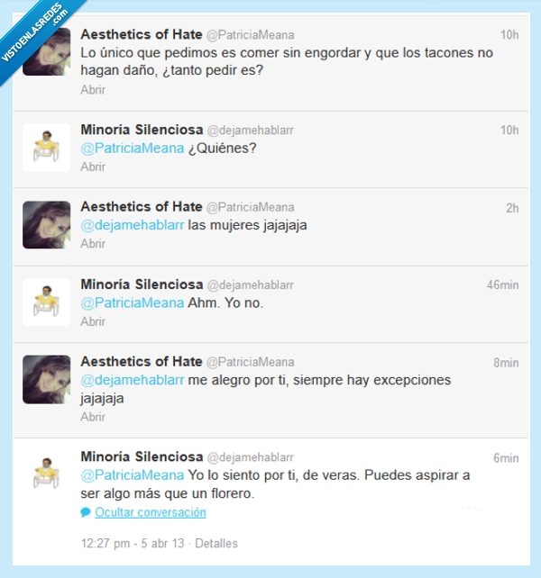 machismo,florero,mujer,zapato,comer,engordar