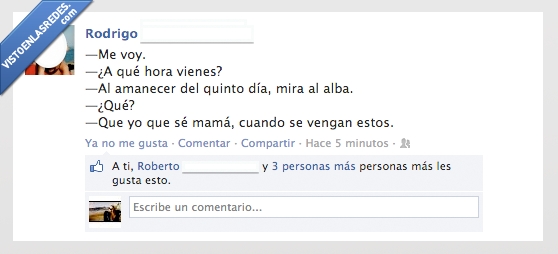 mamá,vuelves,quinto día,alba