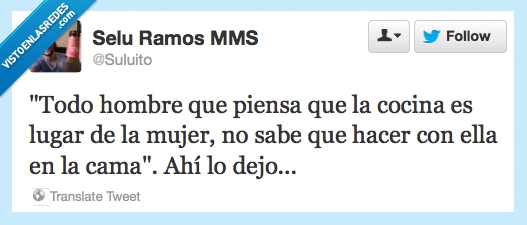 mujer,hombre,machismo,cocina,cama