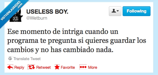 twitter,no cambiar nada,guardar cambios,wetburn