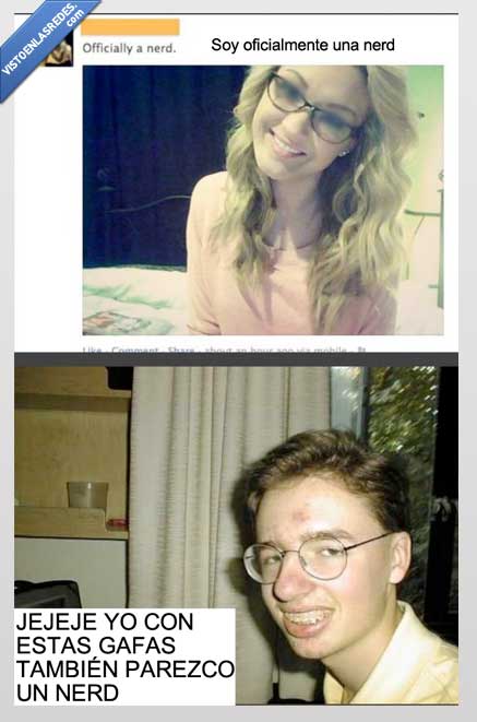 chica,gafas,real,friki,frikazo,pobre muchacho,nerd