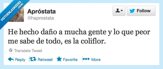 coliflor,saber mal,no te lo esperabas eh?,daño,HUEHUEHUE