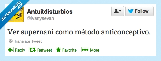 supernani,twitter,colleja a tiempo,preservativos,metodo,anticonceptivo,ver