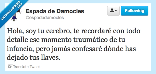 cerebro,memoria,trauma,llaves,humor