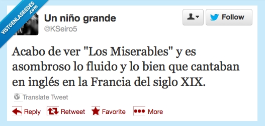 Miserables,musical,asombroso,inglés,franceses