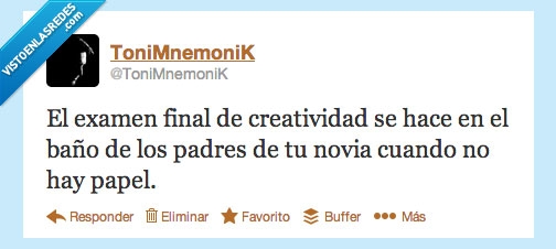 348937 - El examen final de Creatividad por @ToniMnemoniK