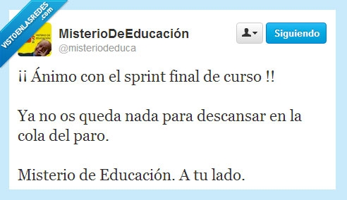 exámenes,paro,descanso,suspenso hasta el recreo,finales