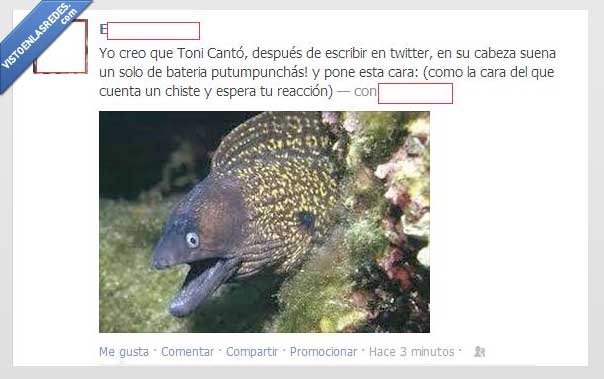 toni cantó,twitter,cara,anguila,esperar,broma,risa,badatss