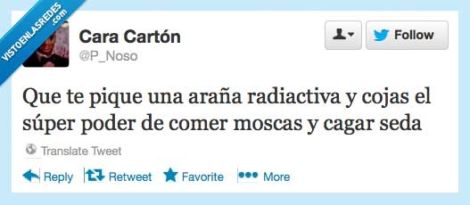 araña,radiactiva,super poderes,moscas,seda