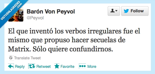 inglés,irregular,confundir,twitter,matrix,verbos
