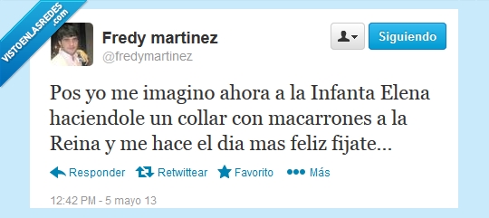 sofia,macarrones,collar,día de la madre,reina,monarquía,Infanta Elena