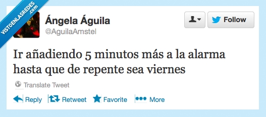 cinco,minutos,alarma,viernes