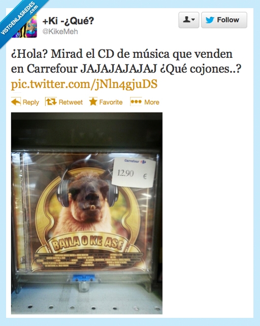 ola ke ase,baila,cd,musica,carrefour,chorrada,llama