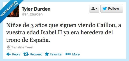 españa,reina,heredera,isabel,edad,caillou,años,tres