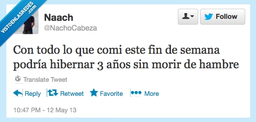 hambre,gordura maxima,morir,hibernar,fin,semana,comer