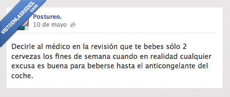 medico,cerveza,revision,beber,anticongelante,postureo