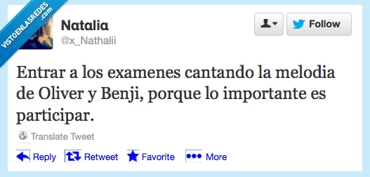 participar,importante,entrar,ánimo,exámenes,benji,oliver