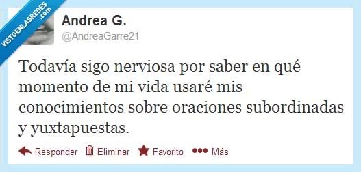 yuxtapuesta,oracion,Sintaxis,nervios,esperando