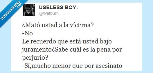 jurar en falso,asesinato,mentir,twitter,wetburn