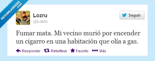 vecino,gas,cigarro,mata,fumar,humor,twitter