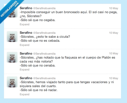 vacaciones.,Twitter,Filosofía,Sócrates