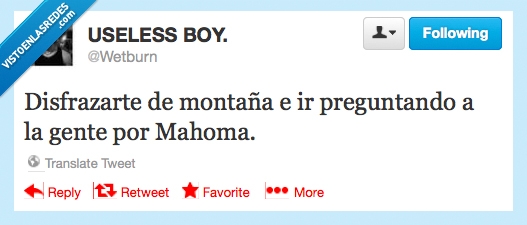 Mahoma,wetburn,twitter,montaña,disfrazar,vestir,preguntar